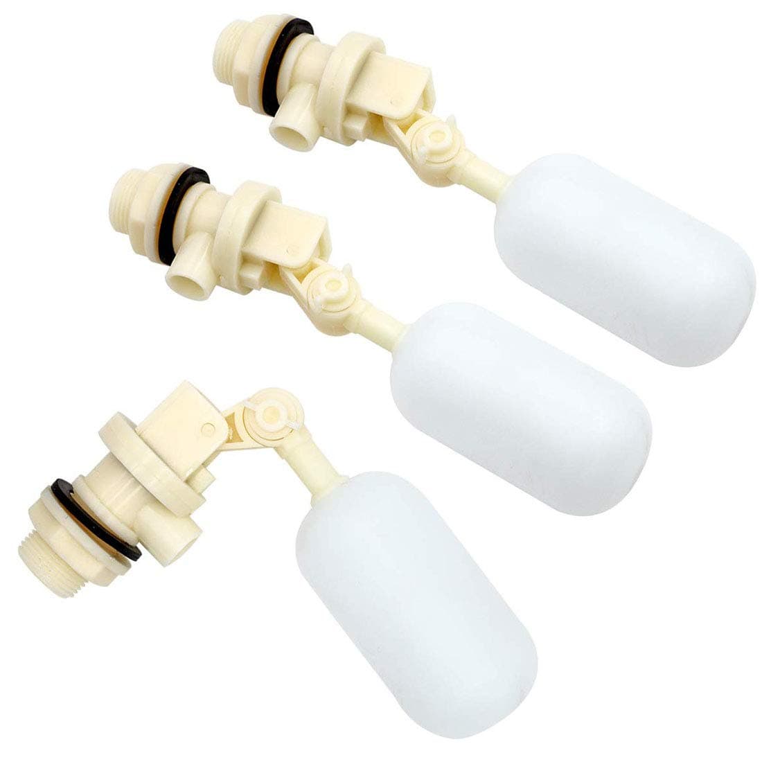 3 Pack Float Valve with Adjustable Arm Stable Water Float Valve Shut Off 1/2" Float Ball Valve for Horse Cattle Goat Pig Dog