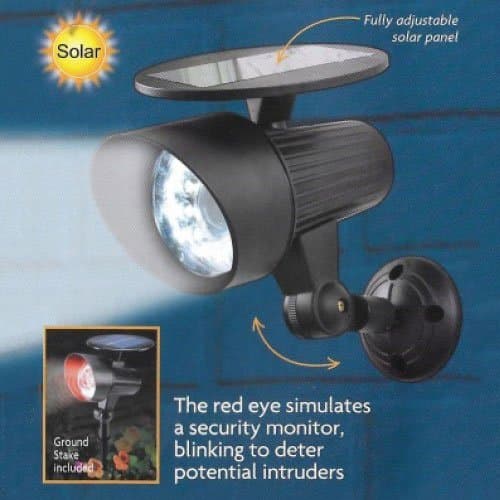 Black Super Bright 12 SMD LED Solar Floodlight with Pir Motion Sensor S112BK