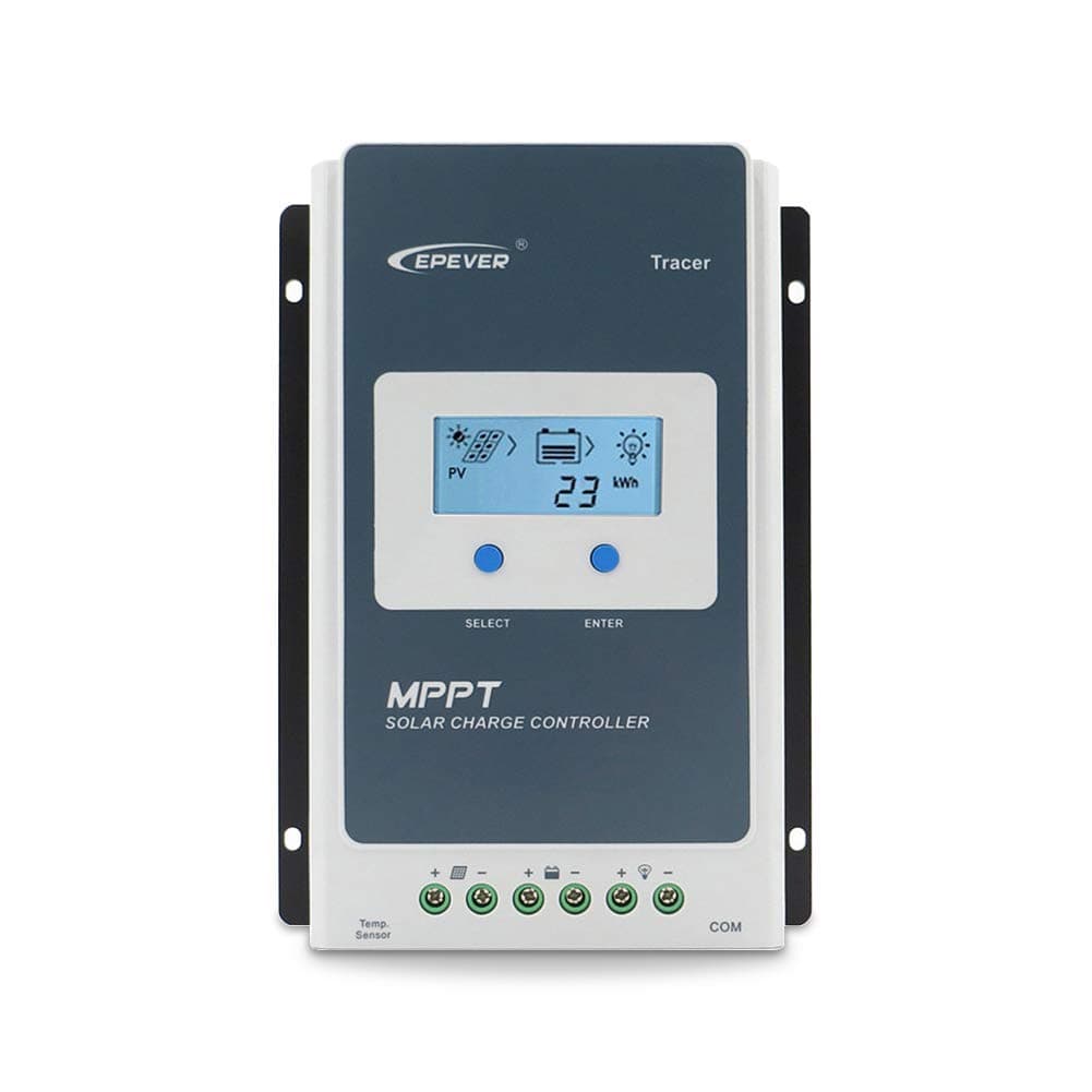 40A MPPT Charge Controller, 12V/24V Max 100V 1040W Input Negative Grounded Regulator