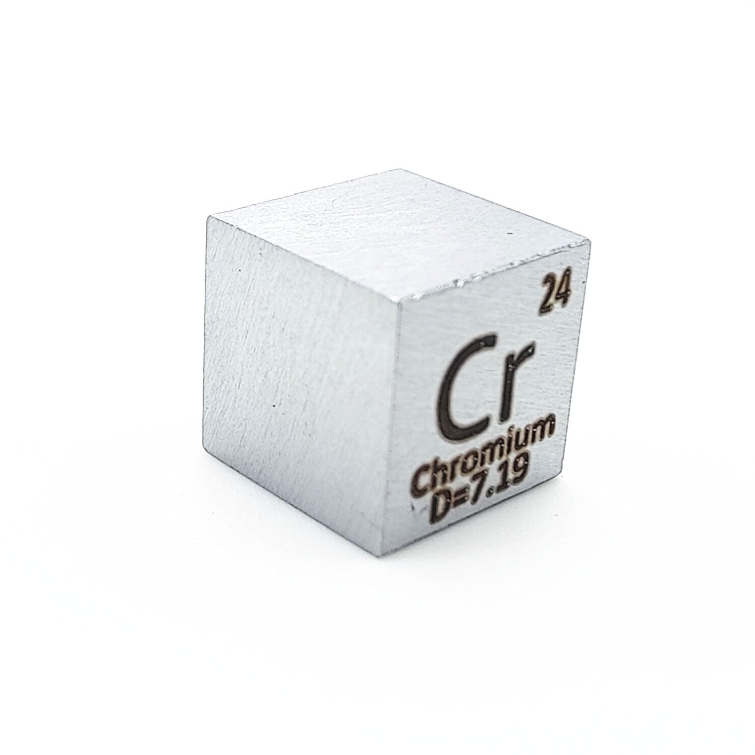Chromium Cube Cr 997 Pure 10mm Density Cube for Element Collection Periodic Table Hunter and More (0.39", Chromium)