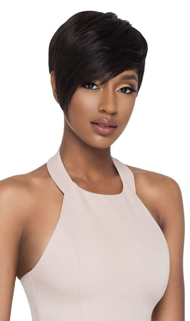 Human Hair Wig Duby Wig Pixie edge (1B)