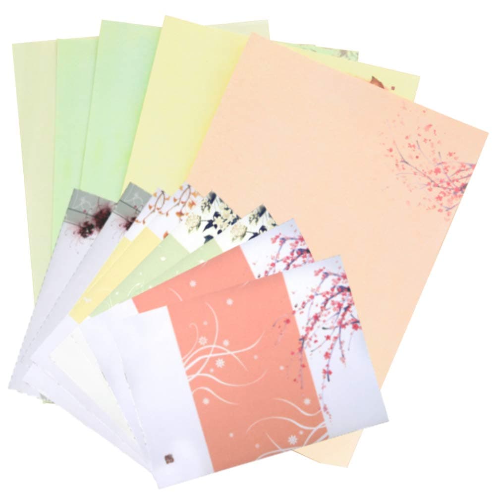 32 Cute Letter Writing Paper Letter Sets with 8 Envelope, Writing Stationery Paper, 2 Size, Assorted Color