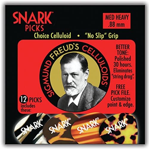 Snark 0.88 mm SP88C Sigmund Freud Celluloids Picks (Pack of 12)