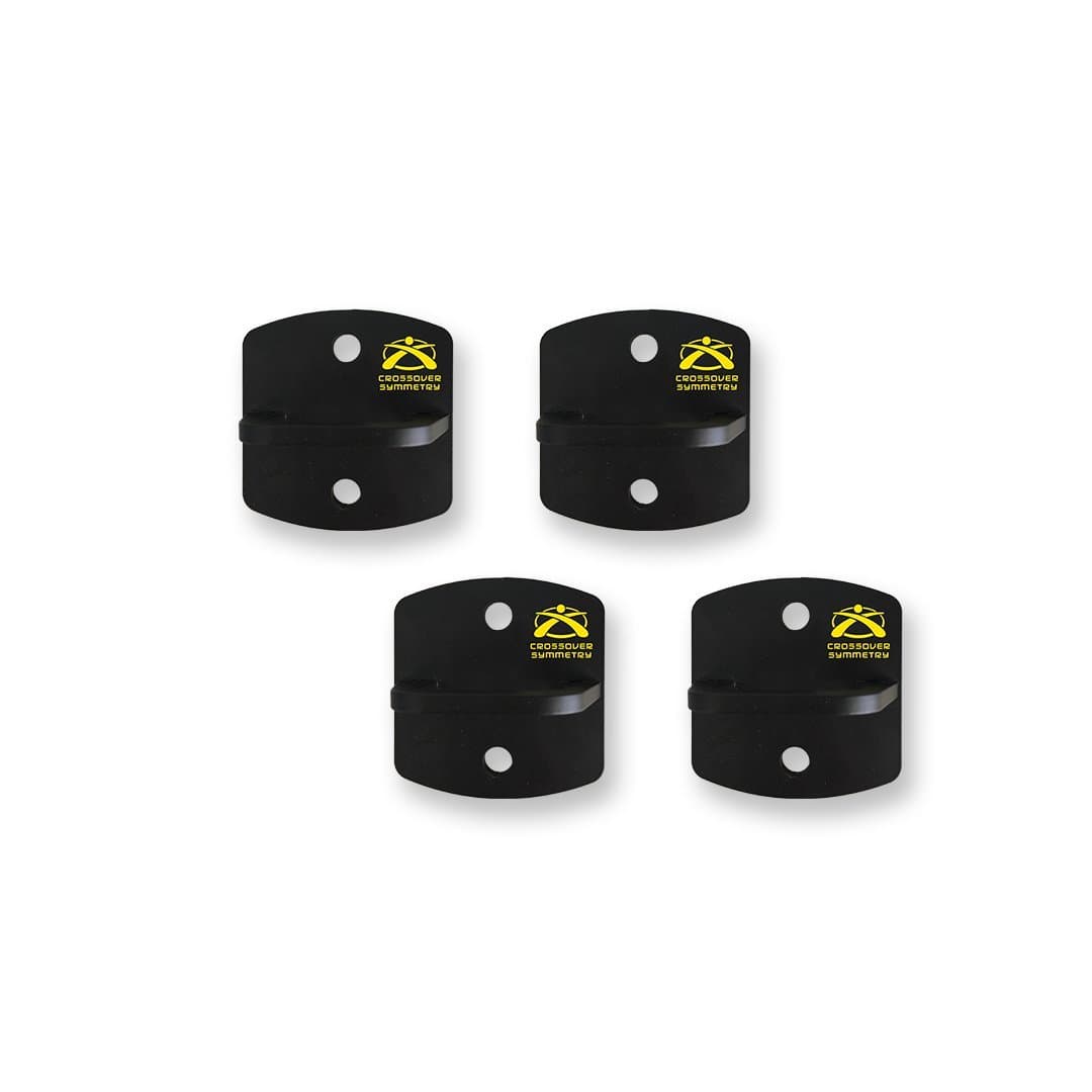 Crossover Symmetry Wall Mount Attachment - Compatible with Crossover Cord Shoulder Resistance Bands - Set of Four