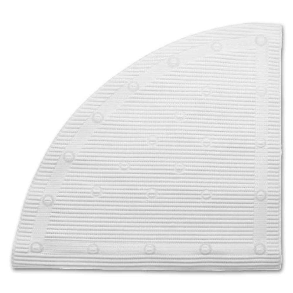 Isagi Corner Shower Mat, White, 59x59cm