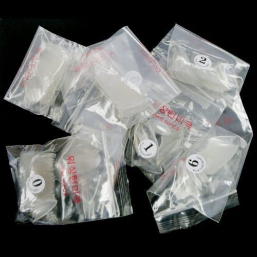 500 Pcs DIY Clear False Sharp Ending Stiletto Acrylic Nail Art Design Tips Salon by 100Tech