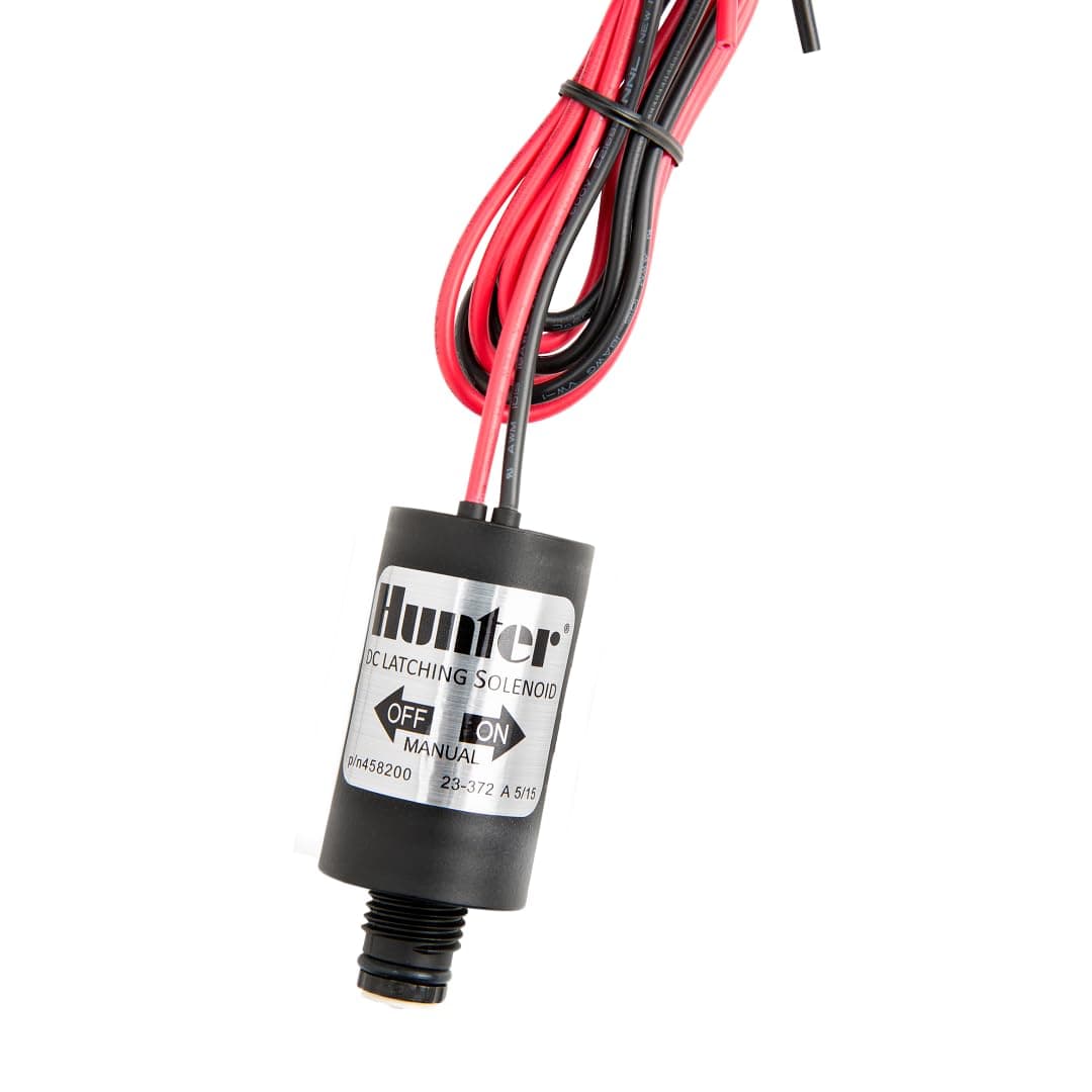 DC-Latching Solenoid for All Battery-Powered Controllers Using Hunter Irrigation valves