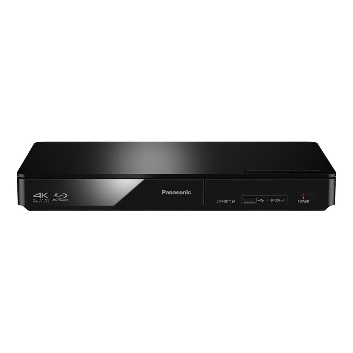 Panasonic DMP-BDT180EB Smart Network 3D Blu-ray Disc/DVD Player, 4K Upscaling, Internet Apps, High-Resolution Audio, Ethernet, Compact Design, Black