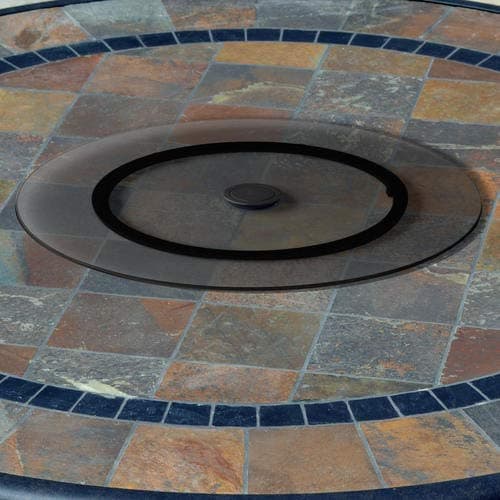 Black Smoked Glass Lazy Susan