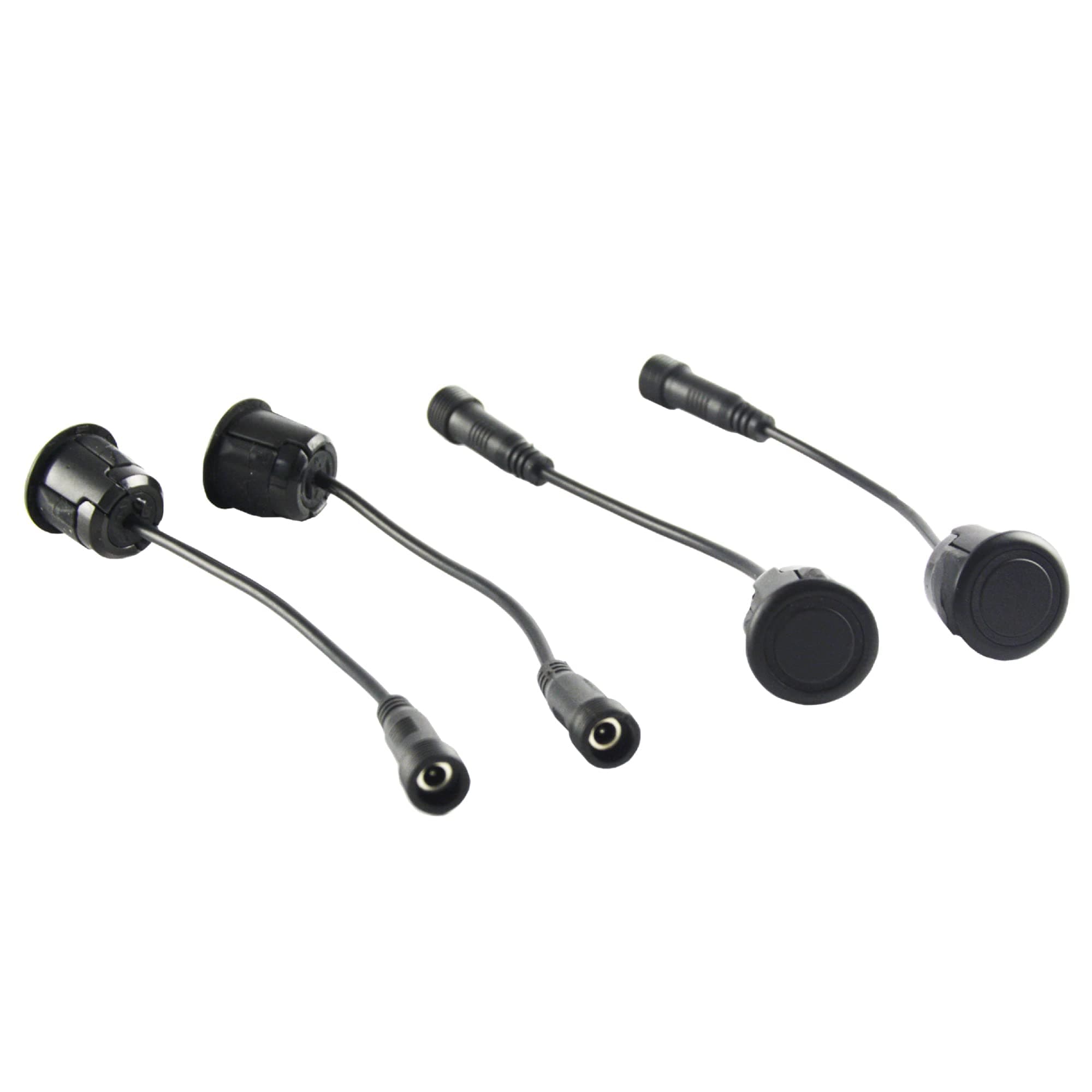 BrandmotionUniversal 4-Sensor Switchable Front or Rear Parking Sensor System 9002-3003 | Infrared LED Distance Detection with Color Coded Readout, Length Display and Audible Alert