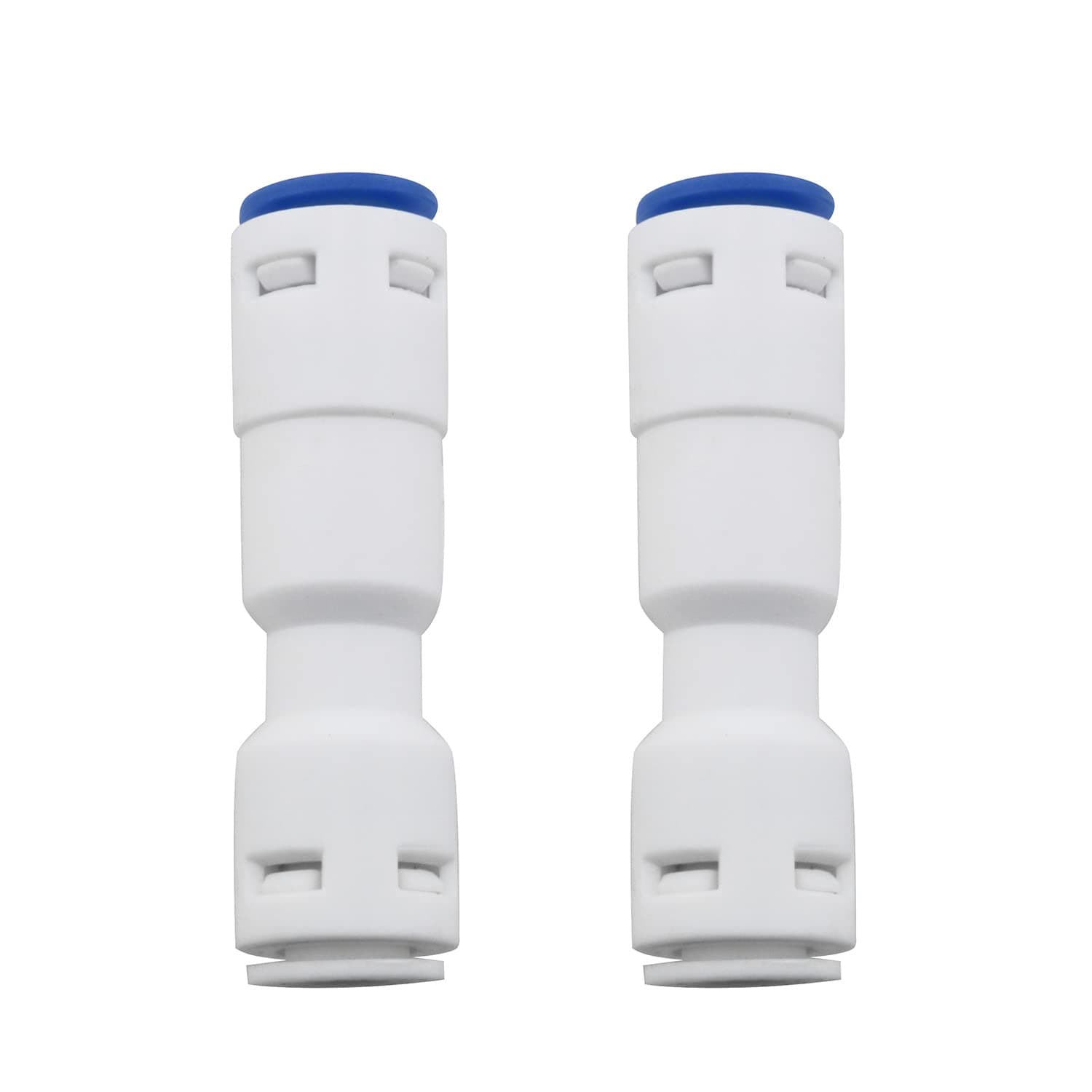 Check Valve 2PCS 3/8" One Way Push Fit Straight Quick Connect Check Valves for RO Pure Water Reverse Osmosis System, 3/8Inch Push to Connect One Way Check Valve