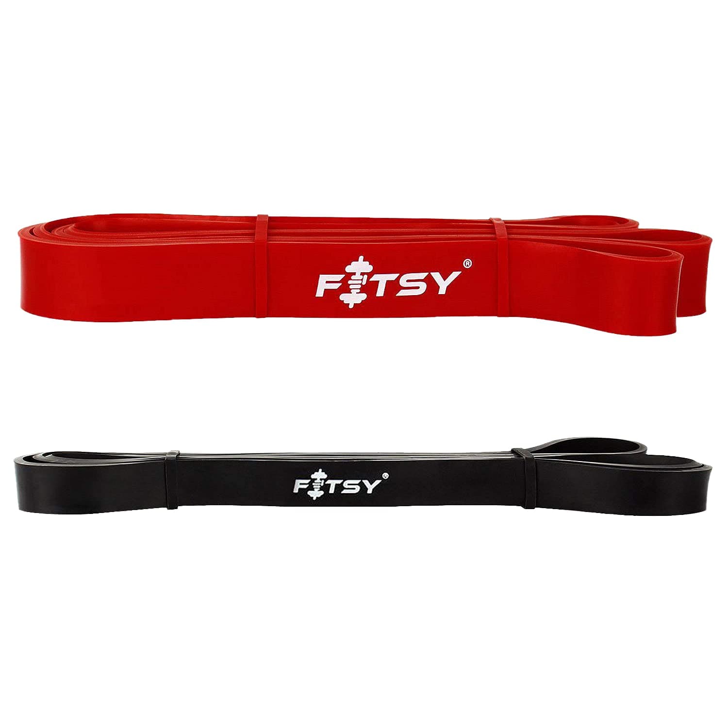FITSY Resistance Bands, 41 Inch Pull Up Assist Exercise Band, Perfect for Mobility, Body Stretching, Powerlifting, Home Workout, Fitness Training Loop Bands for Men & Women
