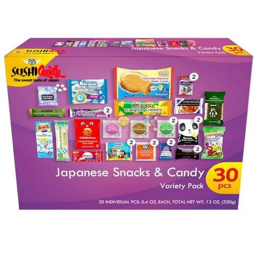 30 Japanese Snack and Sweets Gift Box