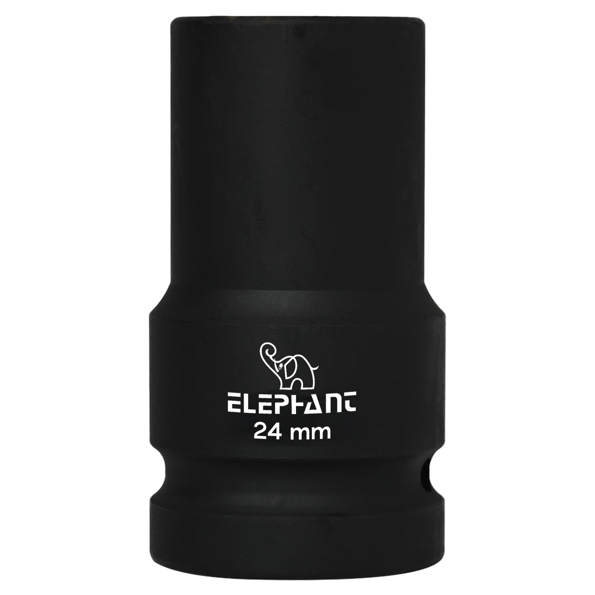 - Elephant Metal 1 Inch Square Drive STD Impact Socket | 6-Point | 90 mm Length | 24 mm Size