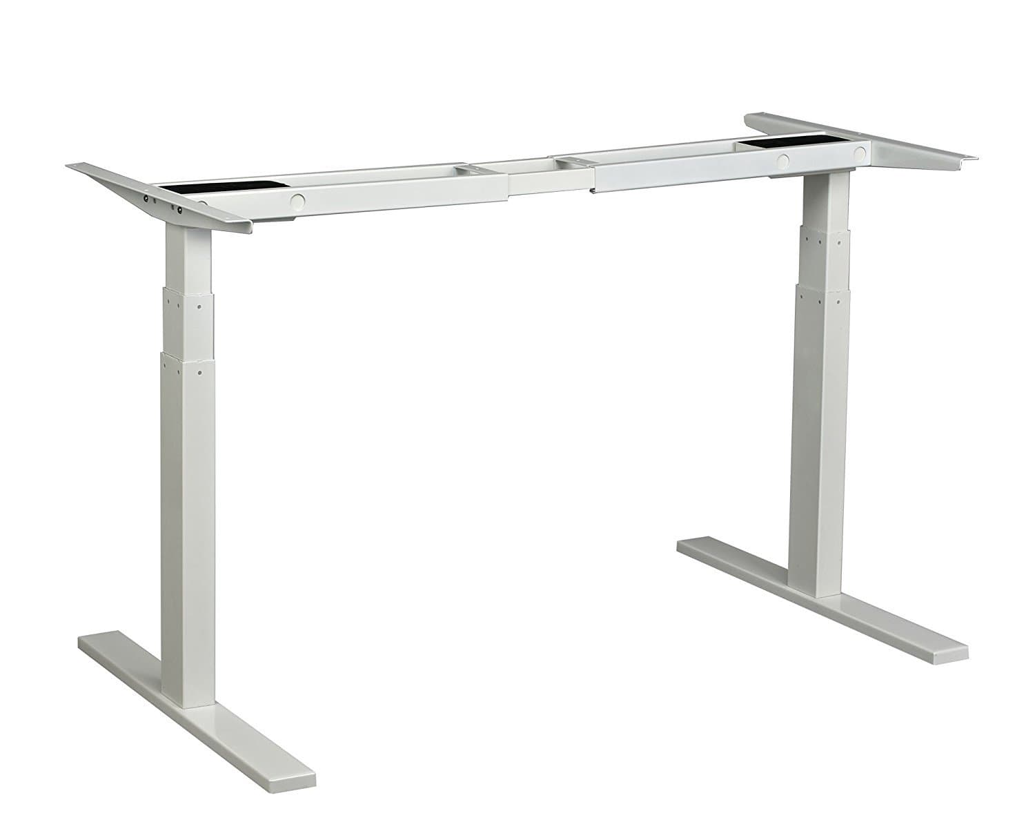 Ergopose Standing Ergonomic Electric Height Adjustable DIY Desk Frame Workstation in White (Top not Included)