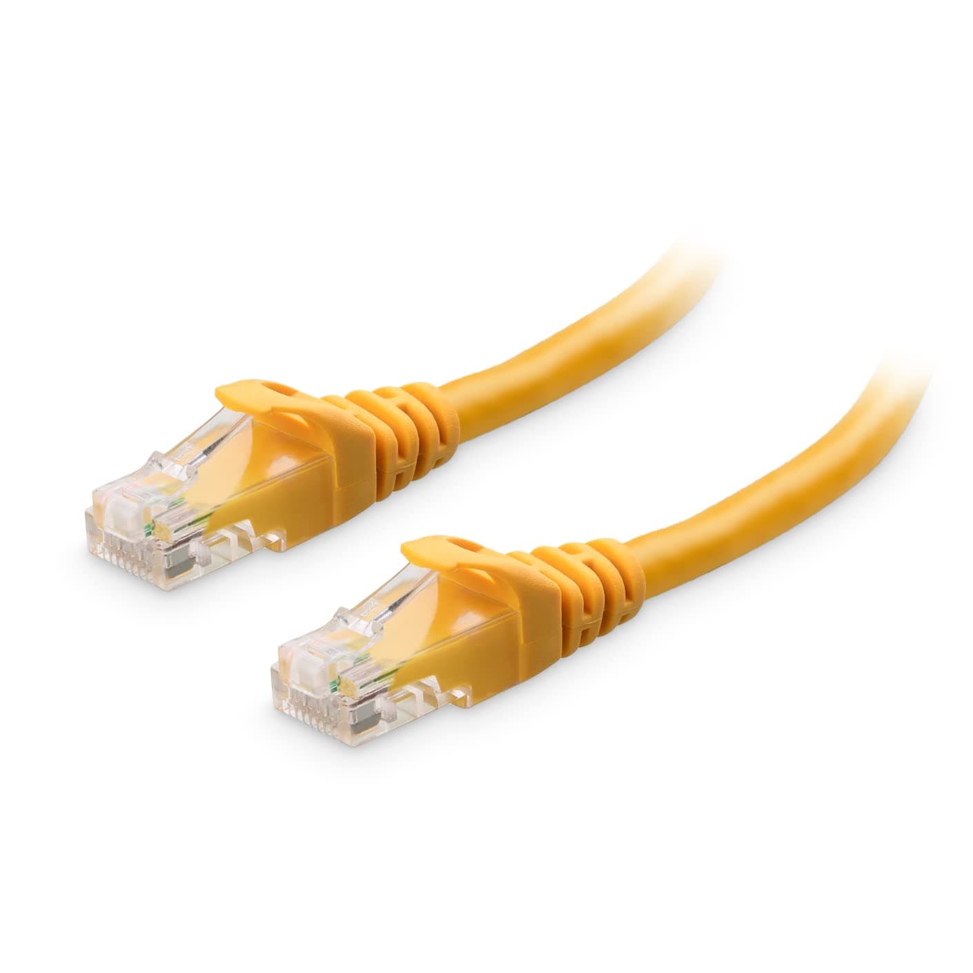 10Gbps Snagless Cat 6 Ethernet Cable - 5ft, Cat 6 Cable, Cat6 Cord, Ethernet Cord, Yellow