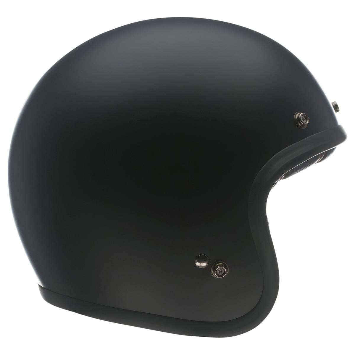 Custom 500 Open-Face Motorcycle Helmet(Solid Matte Black, Medium)