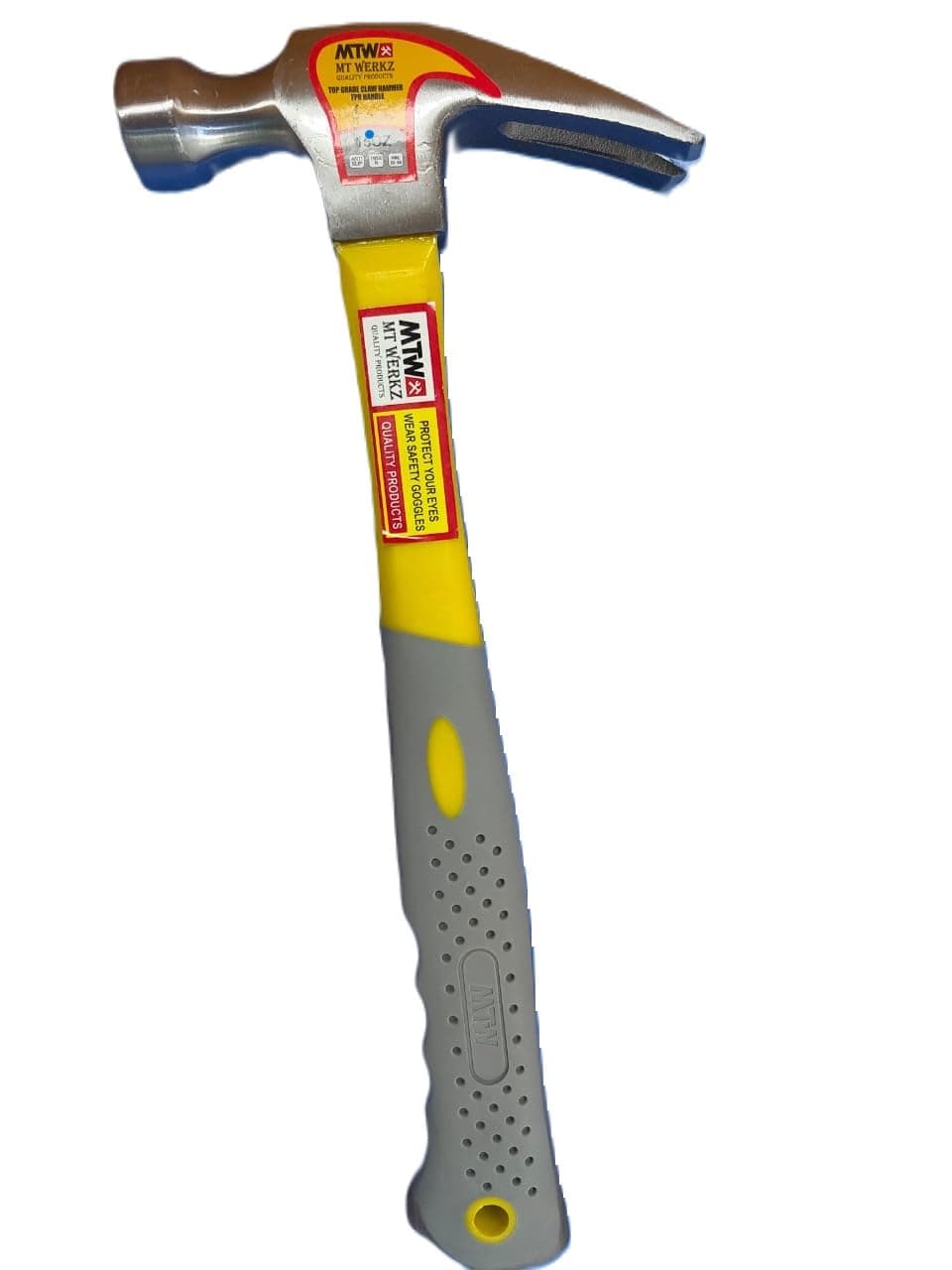 Claw Hammer, 16 oz, Fiberglass Handle