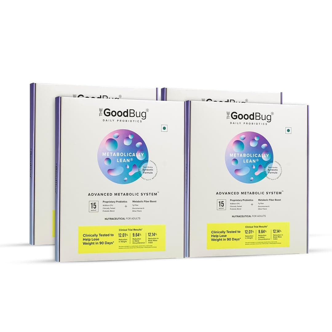 The Good Bug Metabolically Lean: Advance Metabolic System | Weight Loss | 16 b CFUs Probiotics Supplement + L-Carnitine + 7g Prebiotic Fiber | Boosts GLP1, Metabolism & Reduces Cravings Naturally