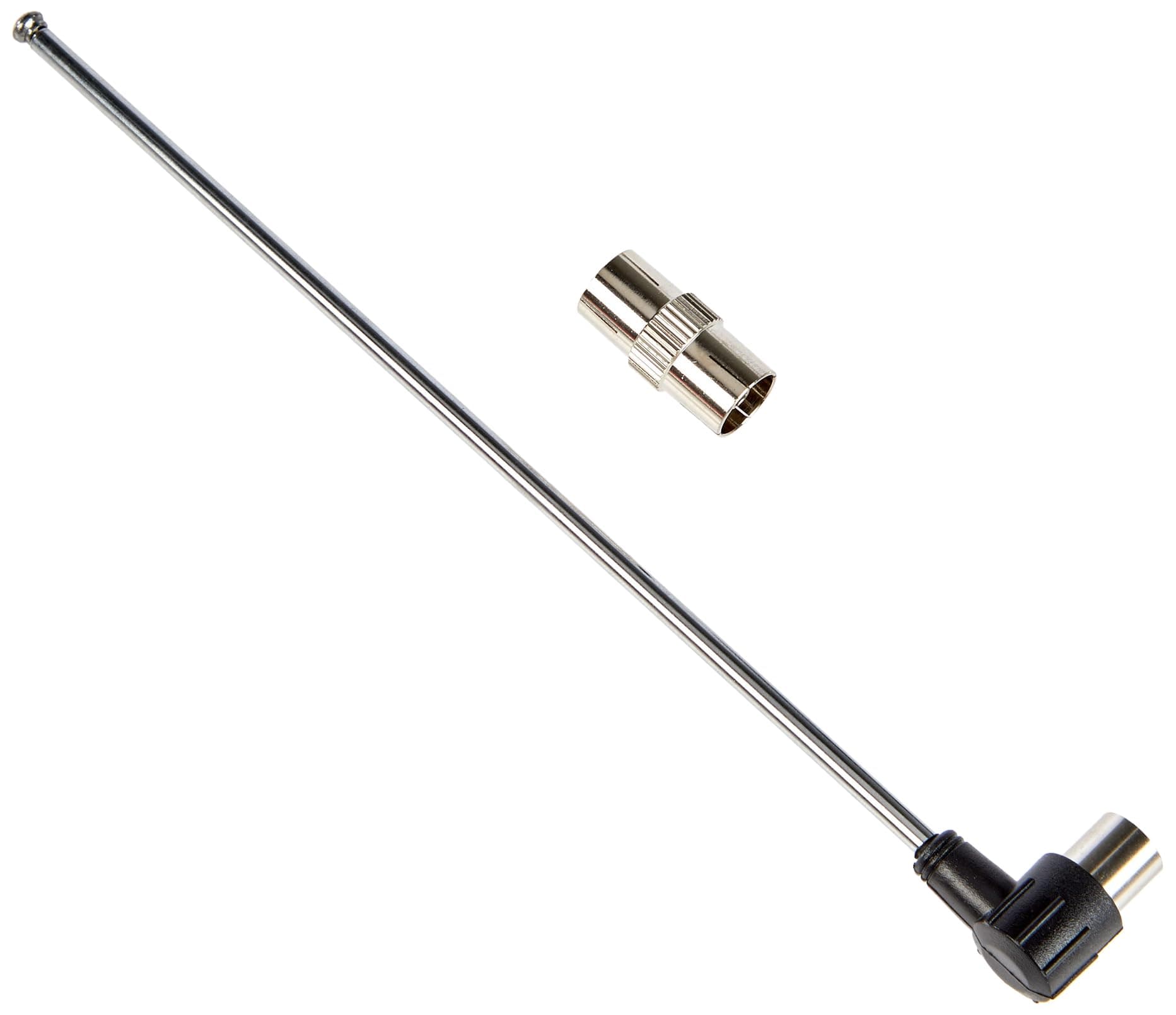 FeinTech FM DAB Telescopic Antenna with IEC Plug Adapter