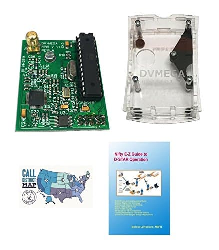 DVMEGA UHF Singleband DSTAR Radio for Raspberry Pi with DVMEGA Case and NIFTY Accessories EZ Guide to D-Star and Ham Guides Pocket Reference Card Bundle!