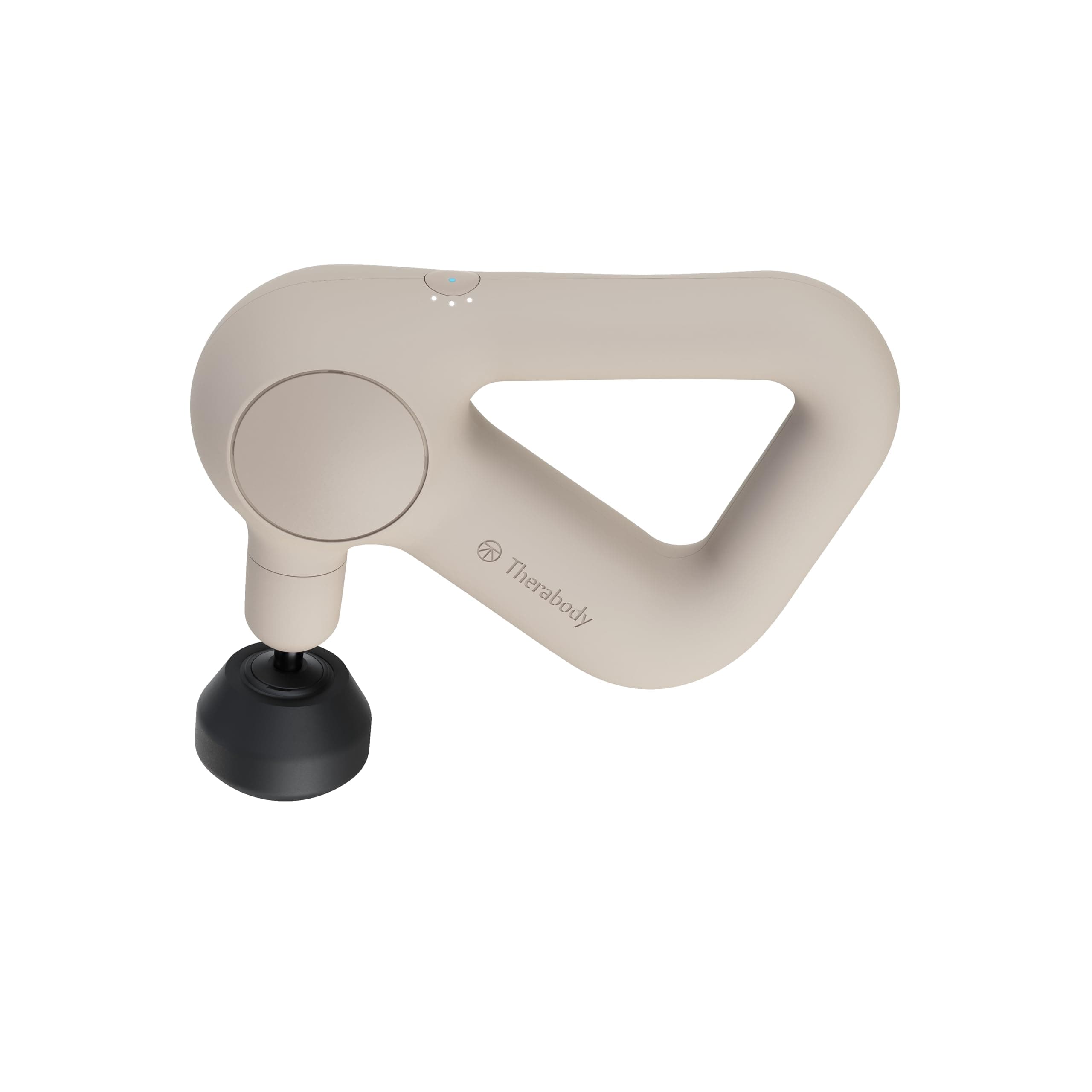 Relief by Therabody - Easy-to-Use, Comfortable & Light Handheld Percussion Massage Gun for Everyday Pain Relief Massage Therapy in Neck, Back, Leg, Shoulder and Body (Sand)