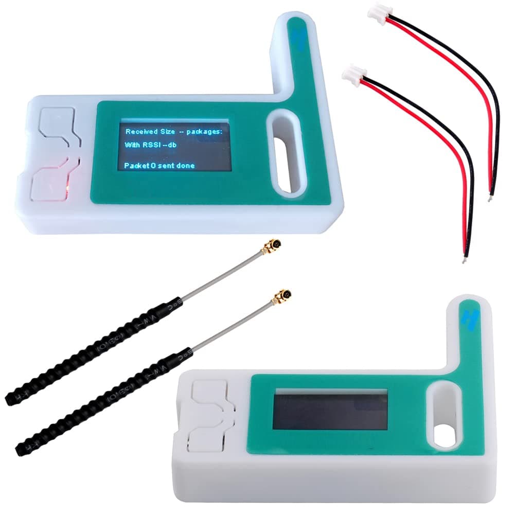915MHz ESP32 LoRa 32 V3 OLED Board + LoRa V3 Case + 915 MHz LoRa32 Antenna for Meshtastic LoRawan IOT (Pack of 2), not Compatible with Heltec LoRa V2