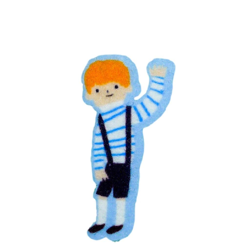 Sailor Boy DIY Applique Printed Felt Iron on Patch