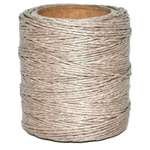 Maine Thread - .020" Mocha Waxed Polycord. 210 feet Each. Includes 2 spools.