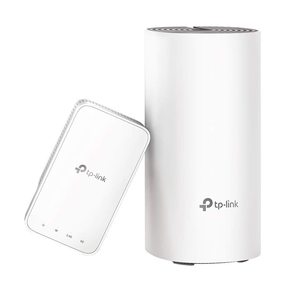 TP-Link Deco E3 AC1200 Whole Home Mesh Wi-Fi System with Wall-Plug Extender Work with Amazon Alexa, Router and W-iFi Booster Replacement, Parent Control, Pack of 2 (Refurbished)