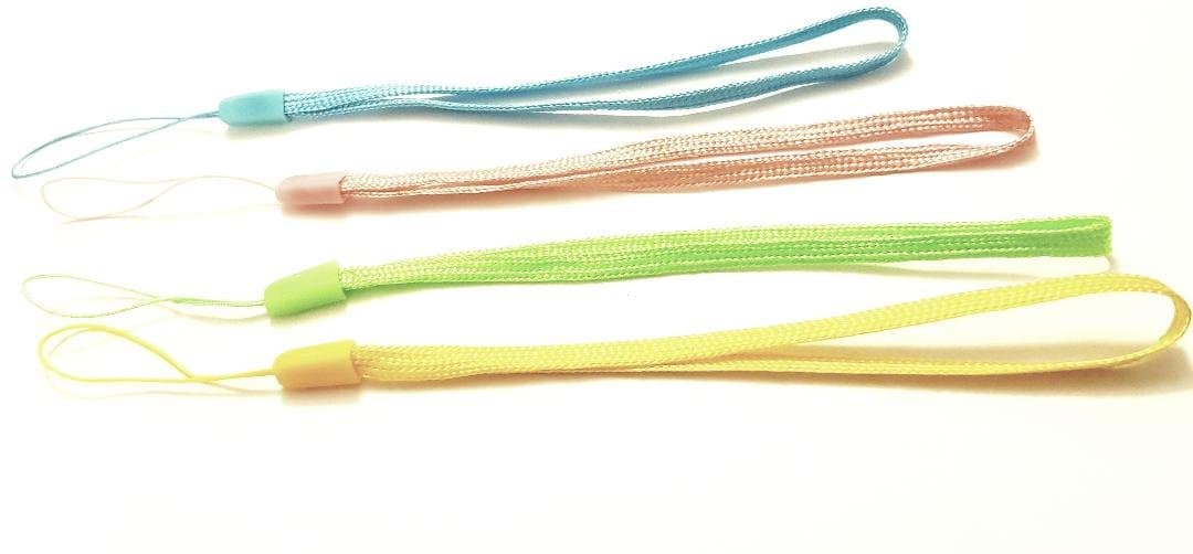 USB Wrist Strap, Mobile Strap, 4 pc Celphone Strap (Multi-Color)