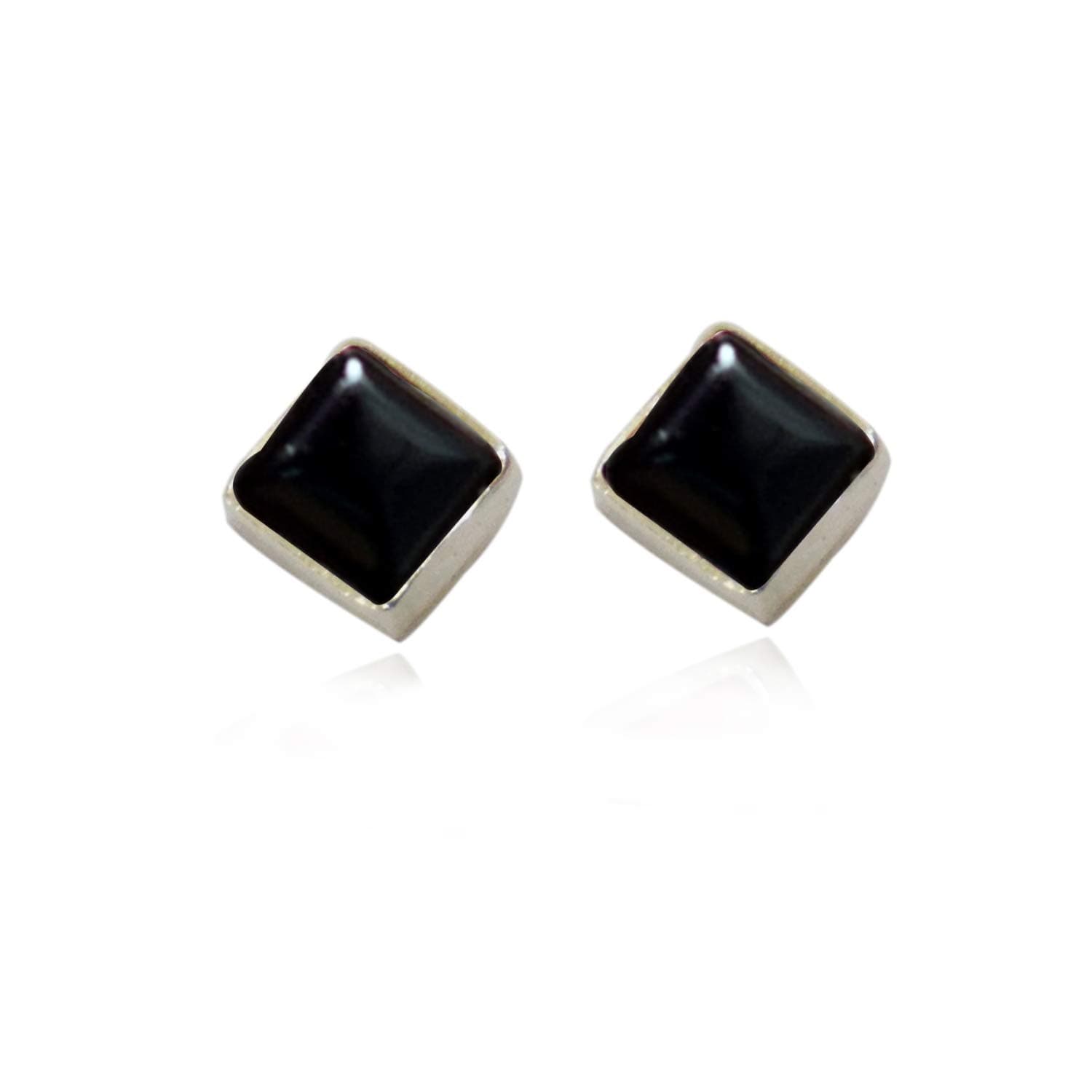 Silver Planets 92.5-925 Sterling Silver Red Onyx,Citrine,Lapis,Green Onyx,Turquoise,Pearl Stone Tiny Latest Stud Earrings for Women and Girls