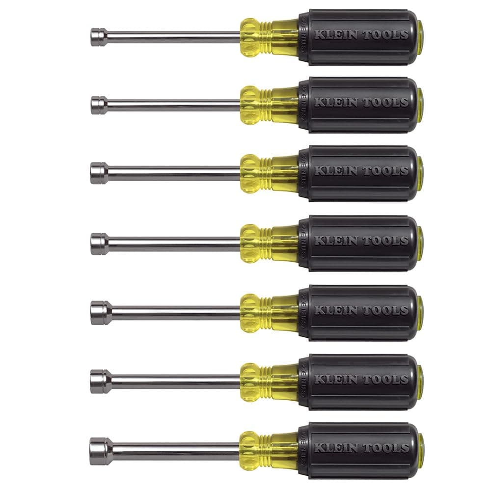Klein Tools Nut Driver Set, Yellow with Black Grip, 65160