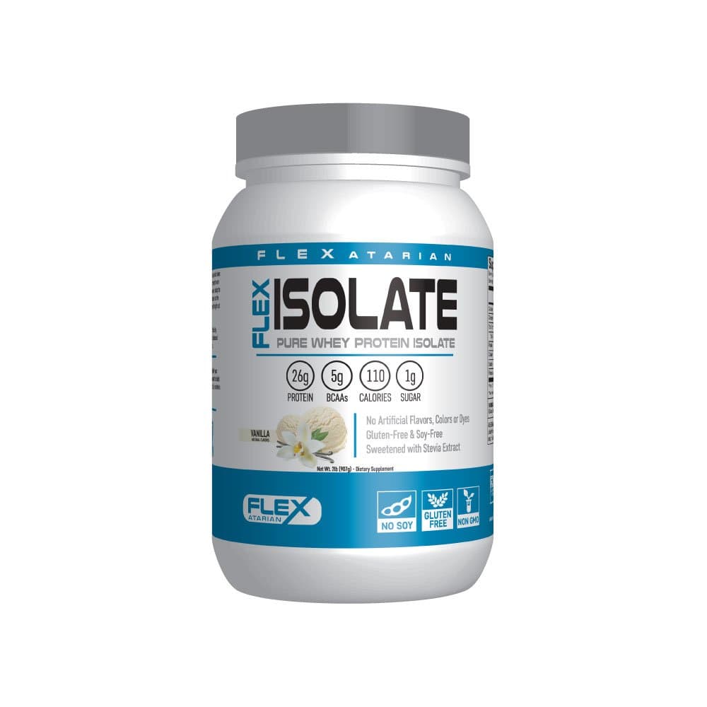 Flexatarian Whey Protein Isolate, Vanilla, 2 Pound