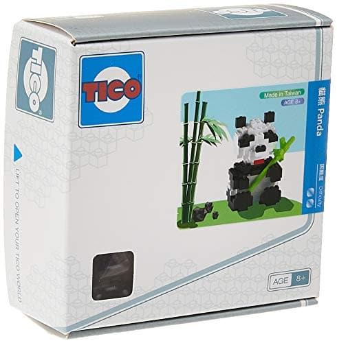 TICO Brick Mini Blocks Black and White Panda Bear