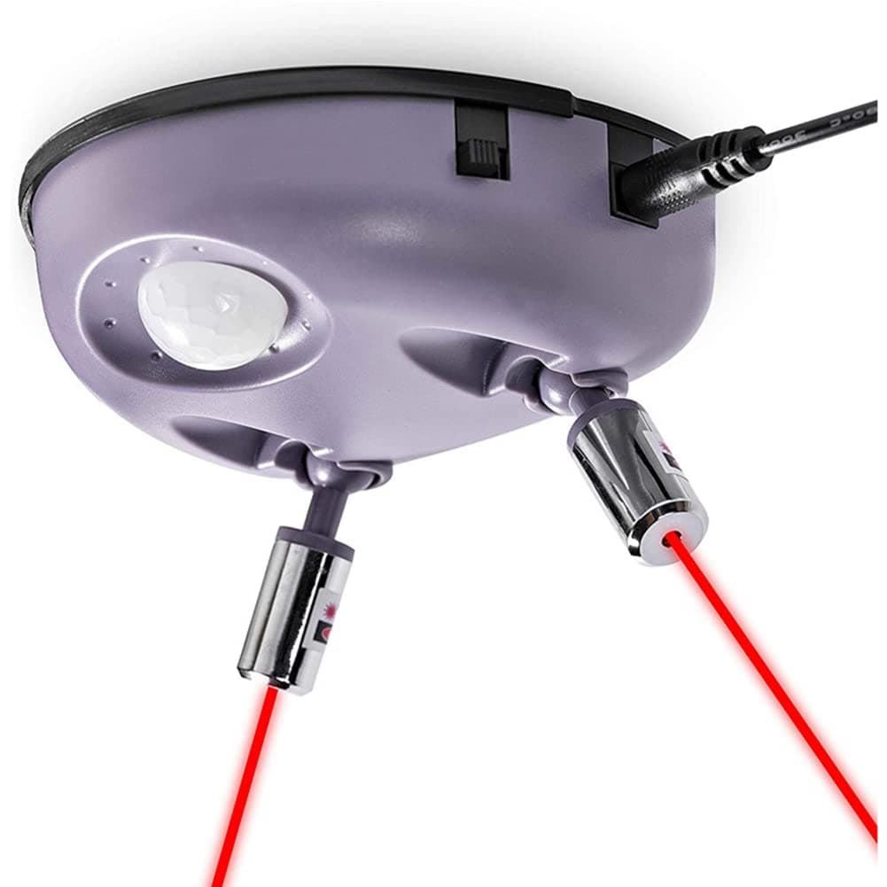 Garage Parking Assist Dual Laser Guide Sensor, Wider Angles Sensor 360 Degree Adjustable Wireless Motion Activated Car Stop Indicator Parking Aid Double Head Guide for Car SUV Automotive