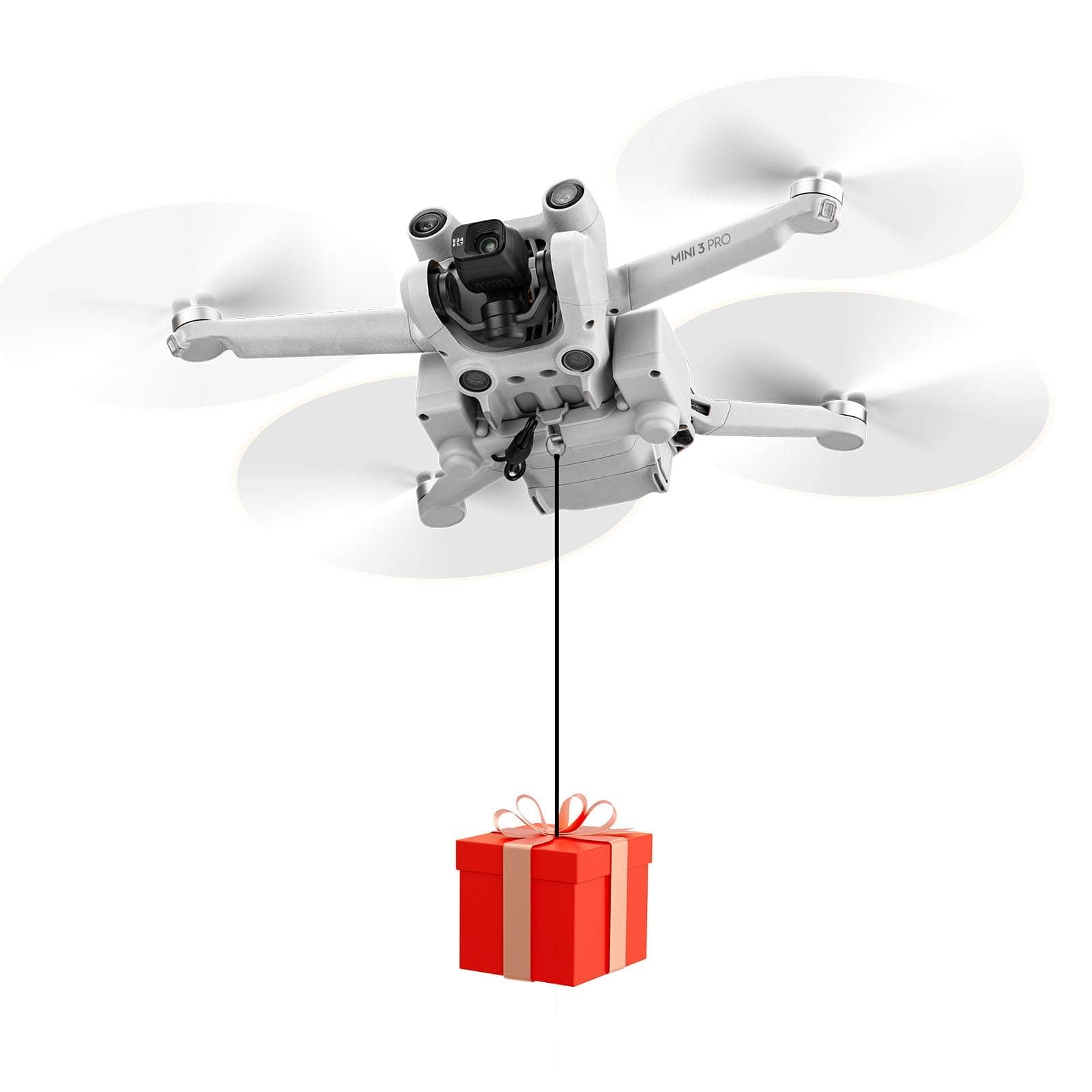 BRDRC Mini 3/3 Pro Payload Airdrop System Drop Release Fishing Bait Dropper Transport Clip Thrower Compatible with DJI Mini 3 / Mini 3 Pro Drone Accessories