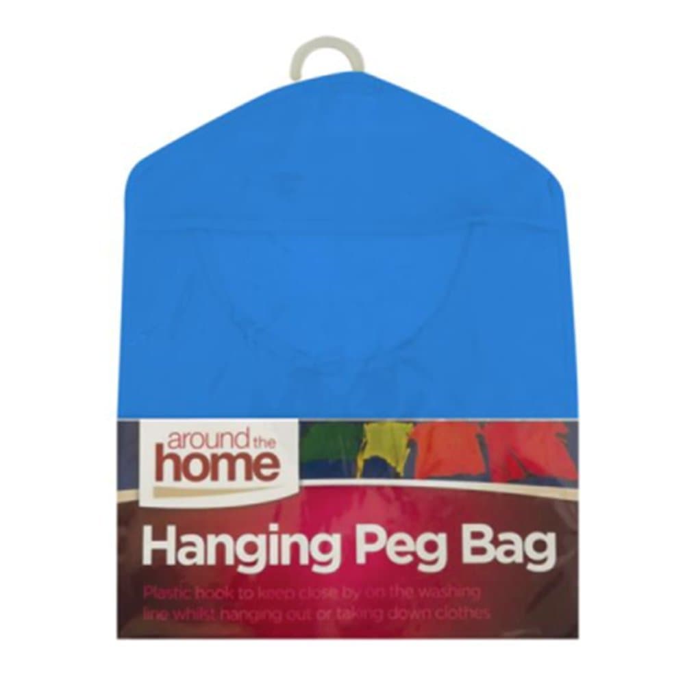 Hanging Clothes Peg Washing Laundry Peg Bag Blue