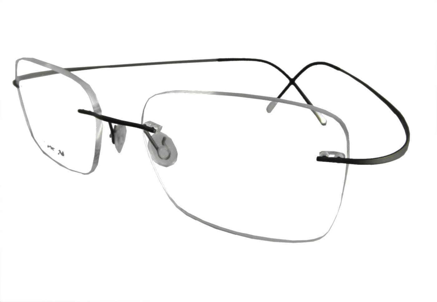 Circleperson Rimless Titanium Eyeglass Frames RX-able Men Hingeless Light Weight 55-18-140