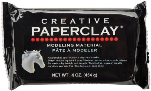 Creative Paperclay for Modeling Compound, 4-Ounce, White (2-Pack)
