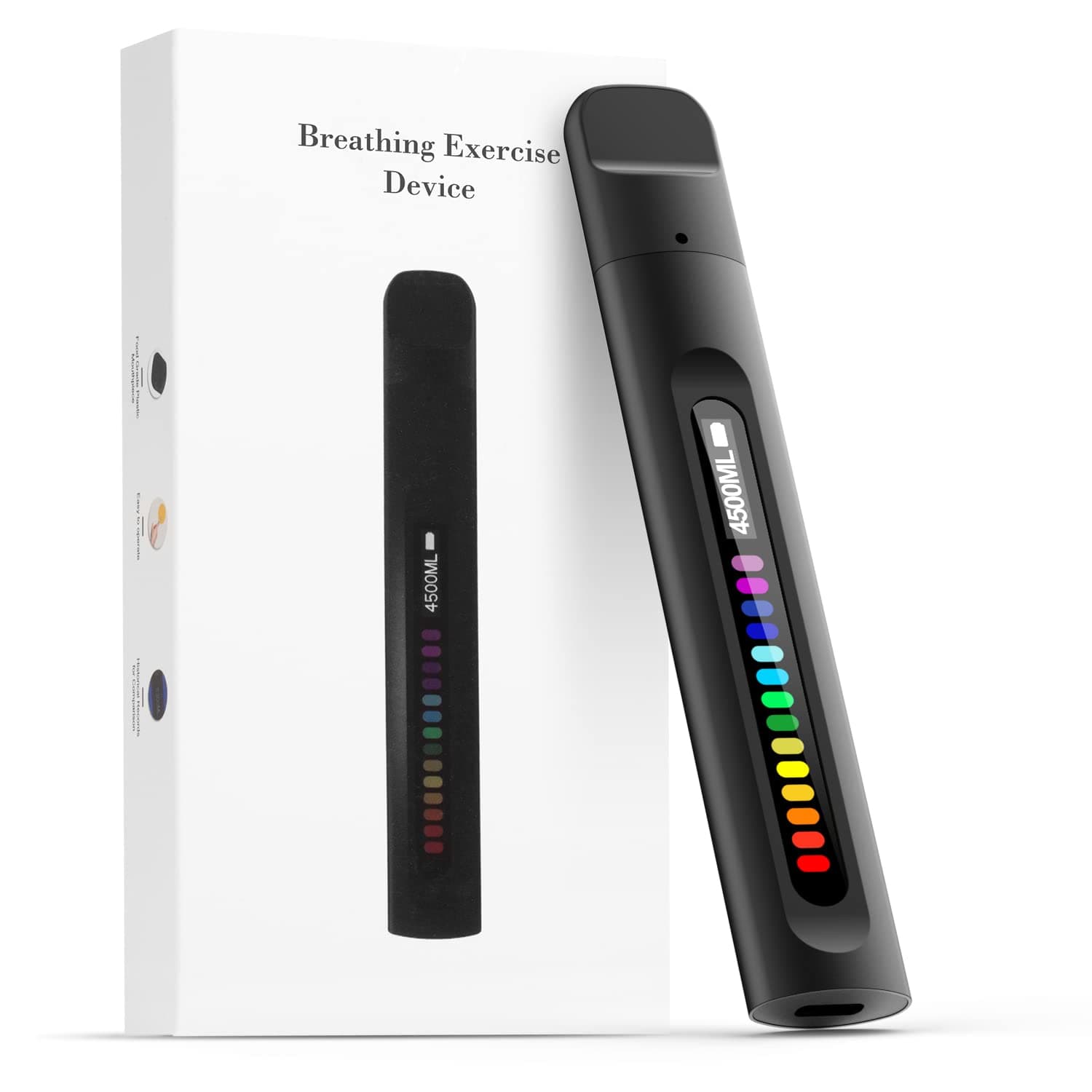 Breathing Exercise Device, Respiratory Muscle Training for Better Breathe, Guided Smart Breathing Exercise Assistant for Athletes and Sports Enthusiasts…