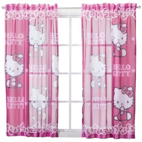 Sanrio Hello Kitty Sheer Window Panel Drape - 42x63"