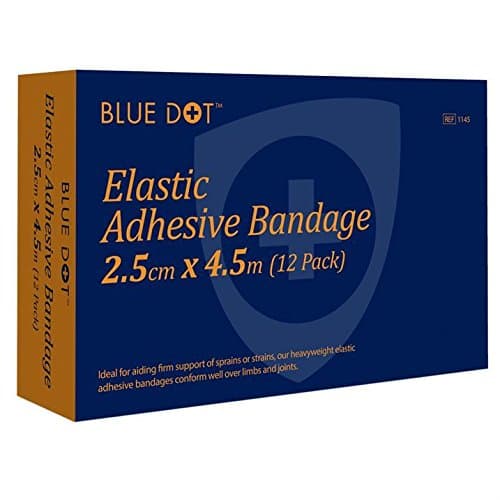 Blue Dot Elastic Adhesive Bandage Tape 2.5cm x 4.5m -
