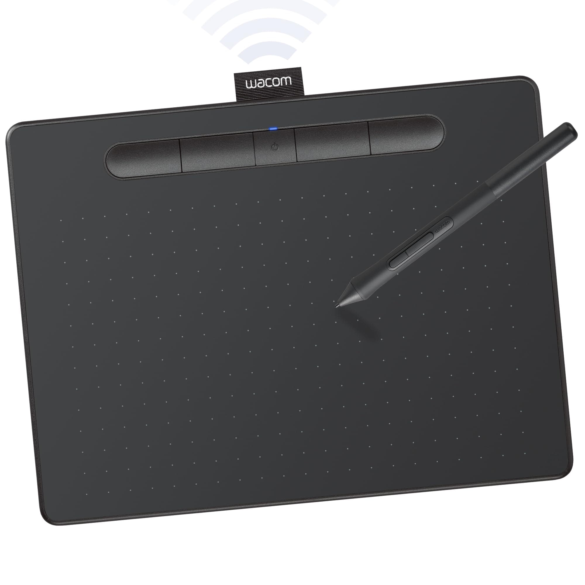 Wacom Intuos Wireless Graphic Tablet, 3 Bonus Software, 10.4" x 7.8", Black (CTL6100WLK0)
