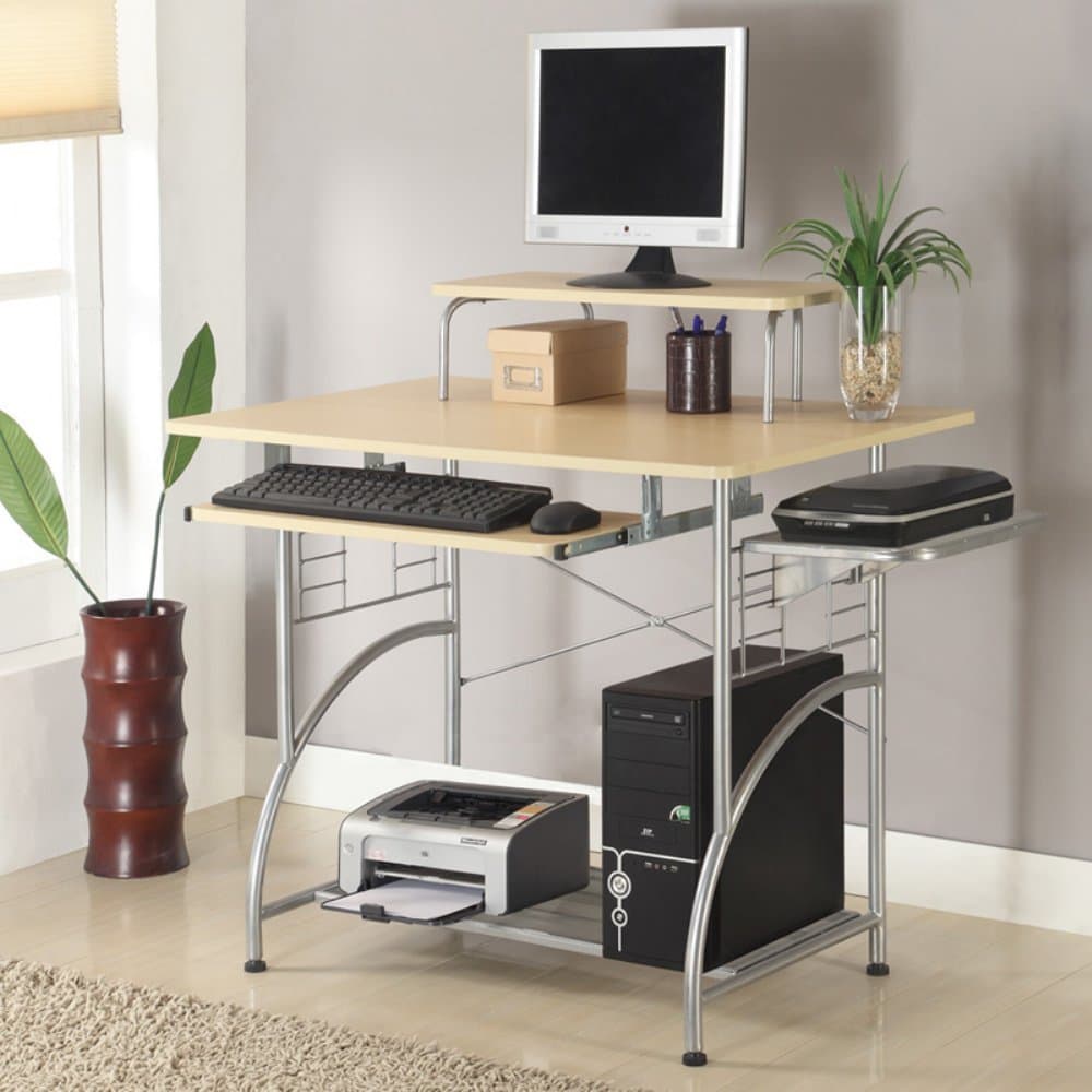 C-1122 Cormac Computer Desk, Maple Laminate