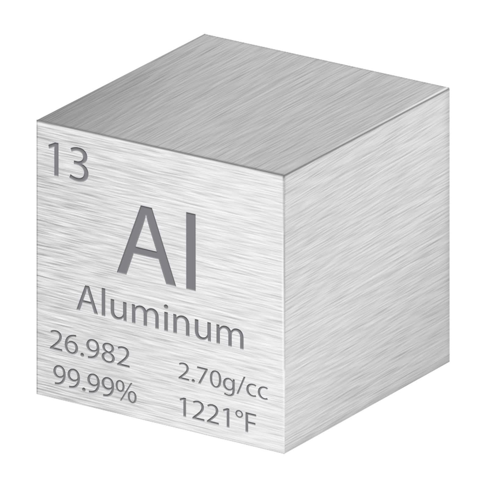 Cube Density Cubes High Density Element for Element Collections Lab Experiment Material Heavy Small Objects Experience(1 Inch,Aluminum)