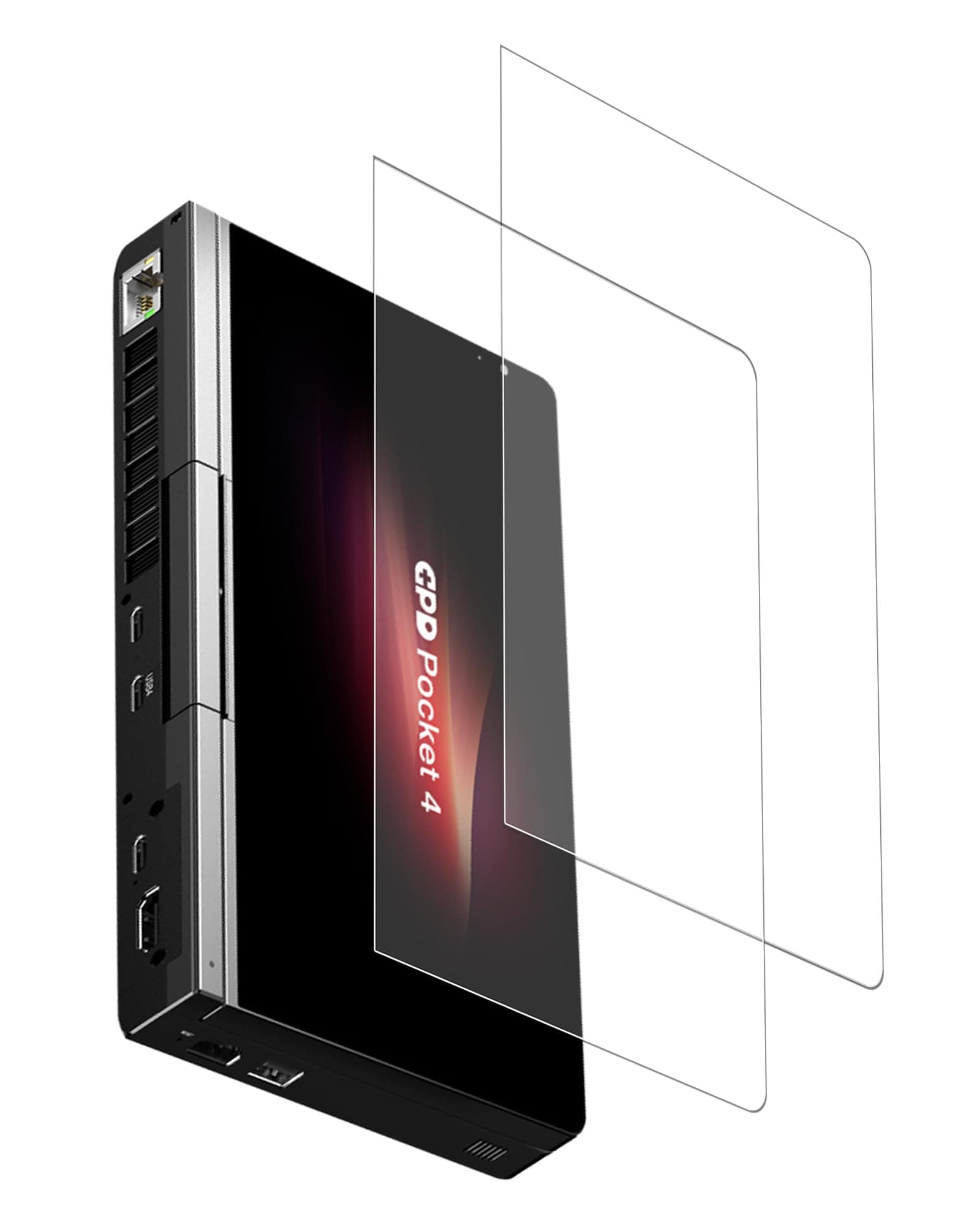 Screen Protector for GPD Pocket 4 Mini Laptop 8.8inch,Tempered Glass Film Anti-Scratch High Touch Sensitivity,2 Pack.