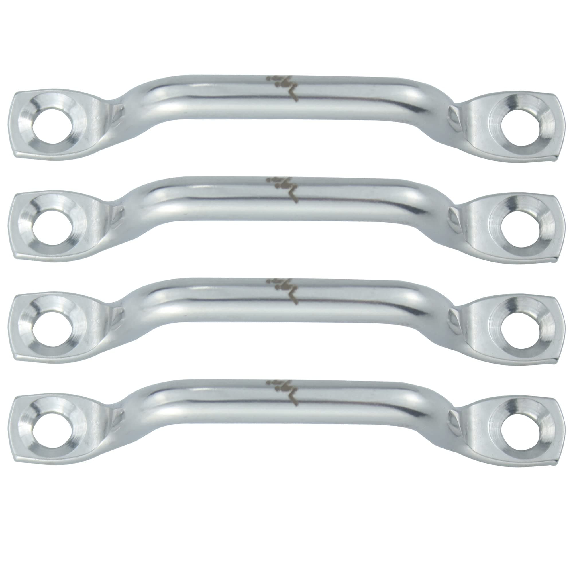 Bimini Top Strap Pad Eye Footman Loop 1 Inch - Heavy Duty 316 Stainless Steel Tie Downs Anchor for Boat, Kayak, Buggy, Jeep Wrangler JK JL JT Door Limit Strap,Covers, Tarps, Canopies, No Screws- 4/PK