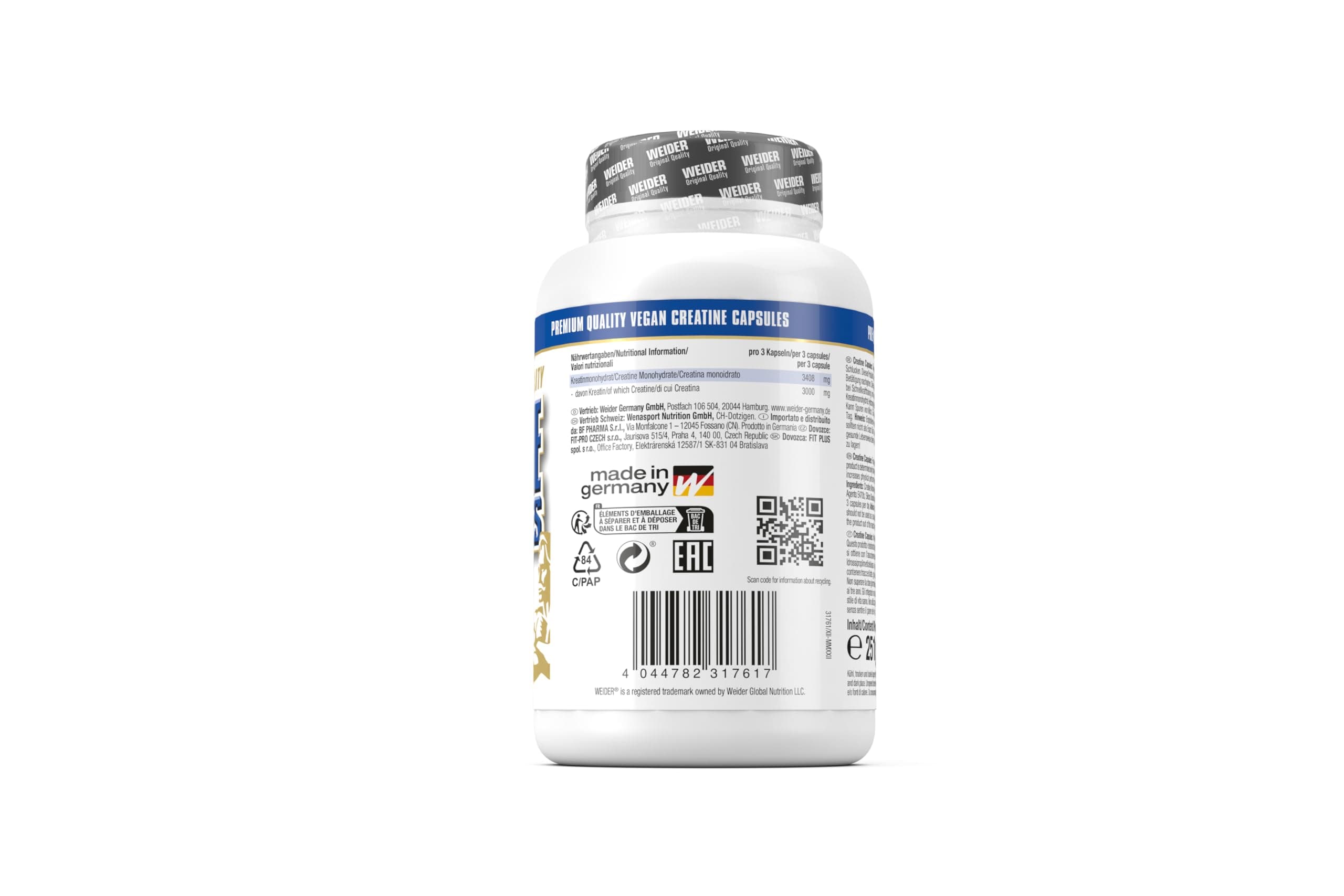 Weider Nutrition Pure Creatine 200 capsule