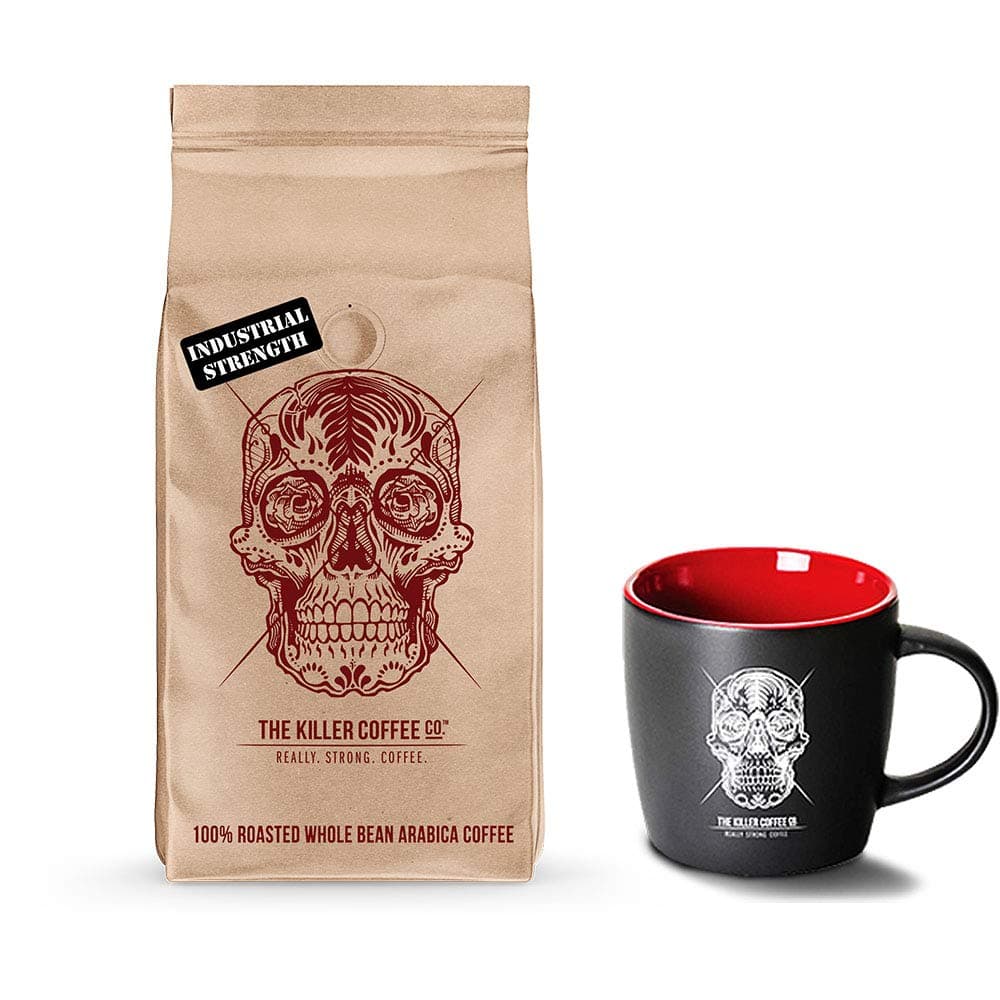 Killer Coffee Beans + Black Killer Mug - 16 Oz Great Coffee
